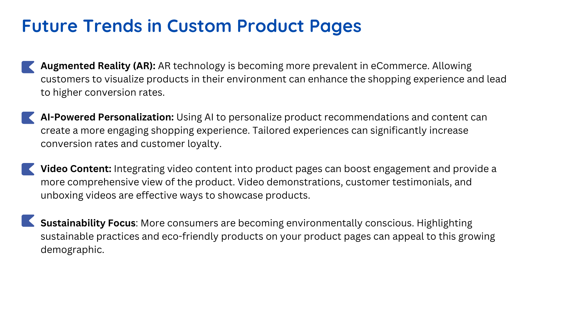 Future Trends in Custom Product Pages